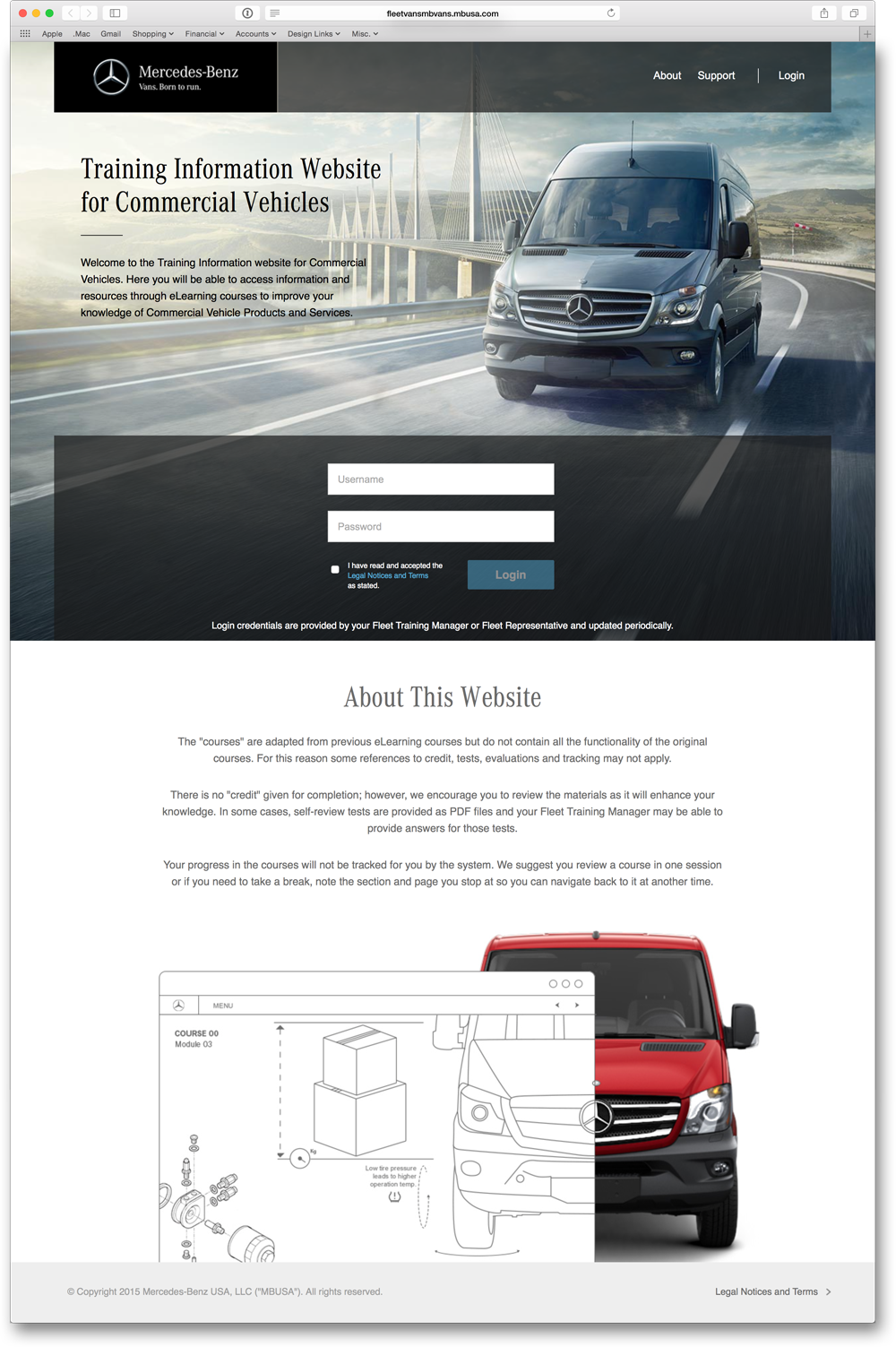 Home Page for Mercedes-Benz Vans